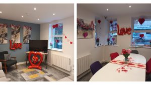 Wade Court - Valentines decorations 